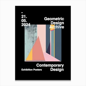 Geometric Design Archive Poster 10 Canvas Print
