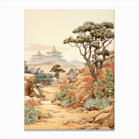 Japanese Spurge Victorian Style 1 Canvas Print