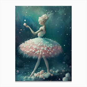 Marshmallow Ballerina Canvas Print