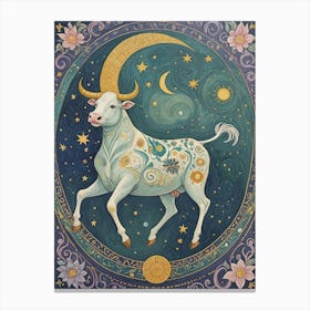 Zodiac Bull Canvas Print