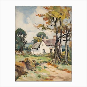 Cottage In The Countryside Painting 6 Canvas Print