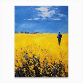 Yellow Canola Field Canvas Print