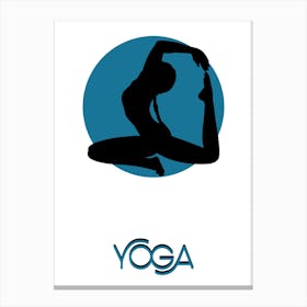 Yoga, the sport of yoga, the sport of meditation, relaxation, inspiring rest and meditation, a distinctive and exceptional work of art that embodies yoga.4 Canvas Print