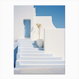 Santorini Blue Door 1 Canvas Print