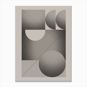 Abstract Geometry, Bauhaus Print, Mid Century Modern, Pop Culture, Exhibition Poster, Modernist, Retro Wall Art, Geometric Shapes, Modernist Etude Canvas Print