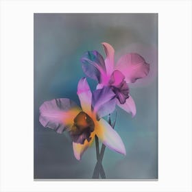 Iridescent Flower Monkey Orchid 1 Canvas Print