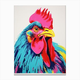 Andy Warhol Style Bird Chicken 3 Canvas Print