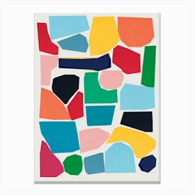 Harmonious abstract collage 29 Canvas Print