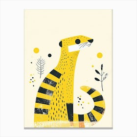 Yellow Ferret 4 Canvas Print