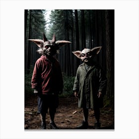 Two Ghouls In The Woods Canvas Print