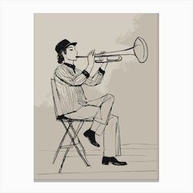 Trumpet Man Canvas Print
