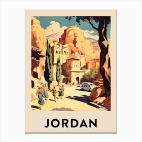 Jordan Vintage Travel Poster Canvas Print