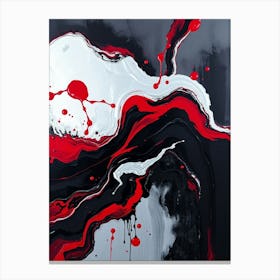 Flux Schnell Vibrant Expressive Bold Acrylic Painting Featurin 3 Canvas Print