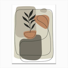 Plant In A Pot 1 Canvas Print