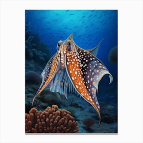 Blanket Octopus Illustration 2 Canvas Print