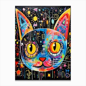 Colorful Cat Canvas Print