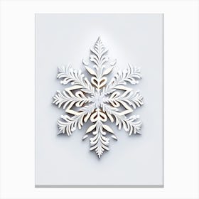 Cold, Snowflakes, Marker Art 4 Canvas Print