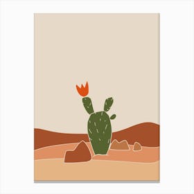 Southwest Cactus Bloom Canvas Print
