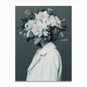 Flowers In The Head Canvas Print