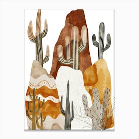 Cactus Desert 1 Canvas Print