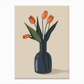 Tulips In A Vase 10 Canvas Print