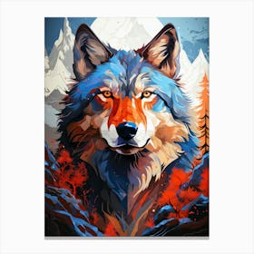 Wolf Painting 1 animal Canvas Print