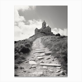 Gozo, Malta, Black And White Photography 1 Canvas Print