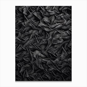 Black Art Textured 11 Canvas Print