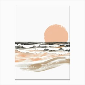 Sunset At The Beach Canvas Print Canvas Print