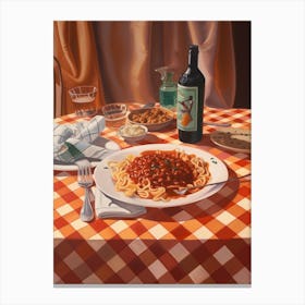 Bolognese Sauce Still Life Painting Canvas Print