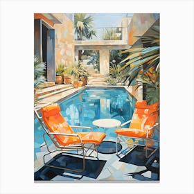 Summer Pool Delight 4 Canvas Print