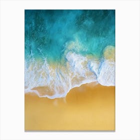 Aerial View Of The Beach 12 Canvas Print