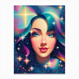 Fantasy Galaxy Girl 2 Canvas Print