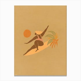 Lady Slider Teal - Tropicool Studio Canvas Print