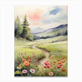 Forest And Flower Canvas Print