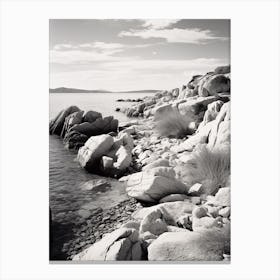 Olbia, Italy, Black And White Photography 1 Canvas Print
