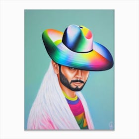 Gerardo Ortiz Colourful Illustration Canvas Print