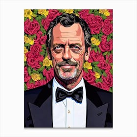 Hugh Laurie Illustration Movies Canvas Print