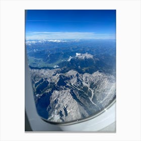 View From An Airplane Window Canvas Print