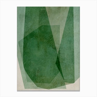 Abstract Greens 1 Canvas Print