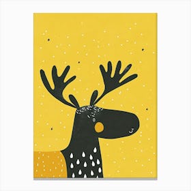 Yellow Moose 1 Canvas Print