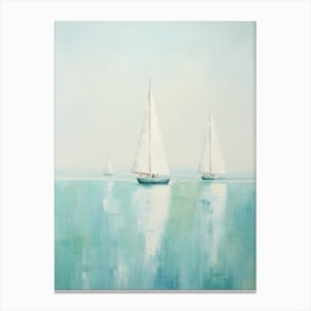 Sailboats On The Water Canvas Print