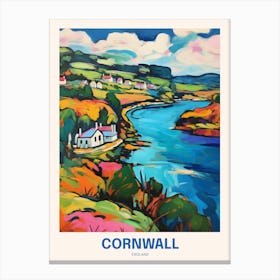 Cornwall England 16 Uk Travel Poster Canvas Print