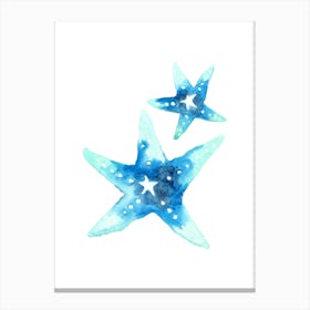 Watercolor Starfish Canvas Print