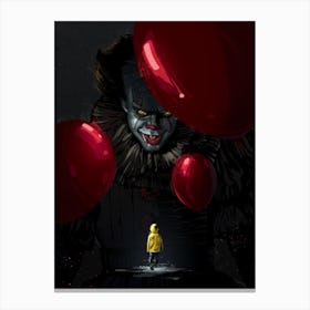 It Pennywise Clown Canvas Print