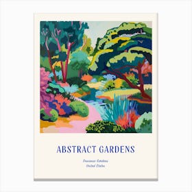 Colourful Gardens Descanso Gardens Usa 3 Blue Poster Canvas Print