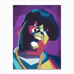 Biggie Pop Art WPAP Canvas Print