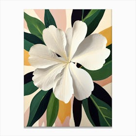 White Flora Canvas Print