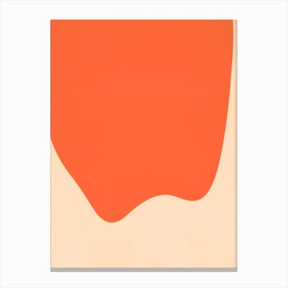 Orange Abstract II Canvas Print