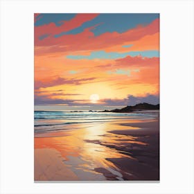 A Vibrant Painting Of Esperance Beach Australia 2 Canvas Print